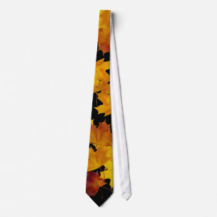 Maple leaves tie