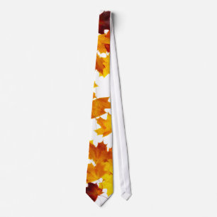 Maple leaves tie