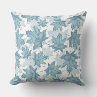 Maple leaves. Watercolor pattern Outdoor Pillow
