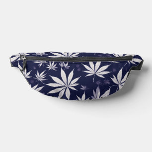 "Maple Noir: Black Colour Style with Maple Leaf De Fanny Pack