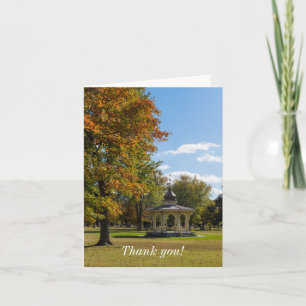 Maple Park Autumn Gazebo Thank You Card