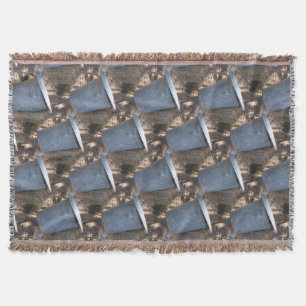 Maple Sap Bucket Nature Art Pattern Throw Blanket