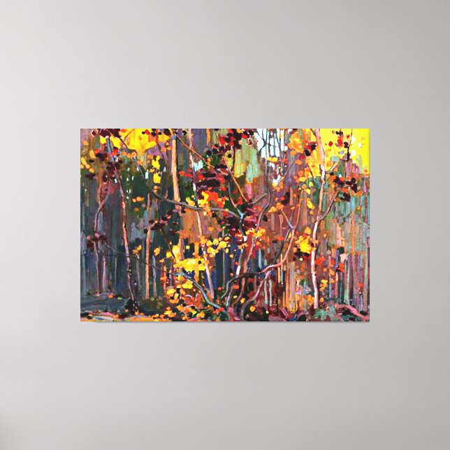 Maple Saplings, fine art painting by Tom Thomson,  Canvas Print (Front)