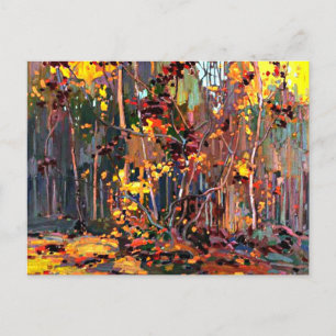 Maple Saplings, fine art painting by Tom Thomson, Postcard