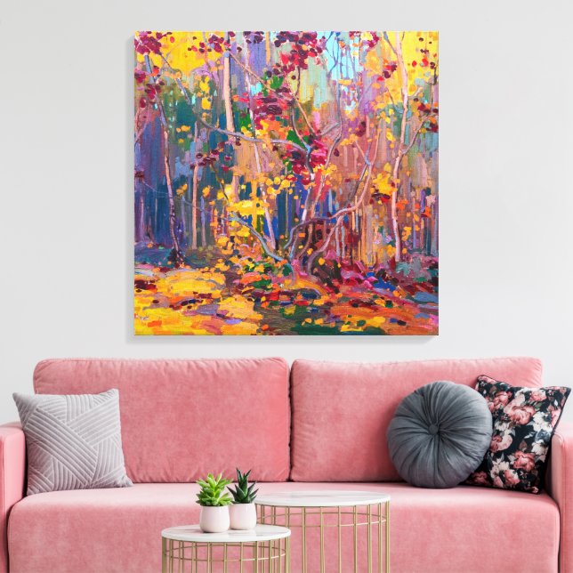 Maple Saplings October | Tom Thomson | Canvas Print (Insitu(LivingRoom))