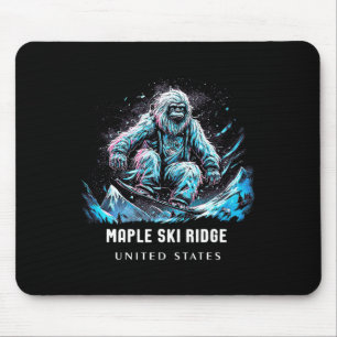 Maple Ski Ridge United States Ski Skiing Skier Mouse Pad