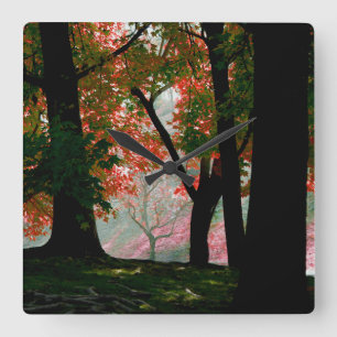 Maple Square Wall Clock