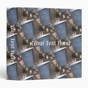 Maple Sugar Sap Bucket Nature Pattern Binder