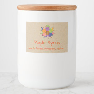 Maple Syrup Canning Label
