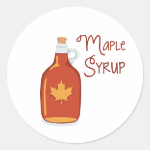 Maple Syrup Classic Round Sticker