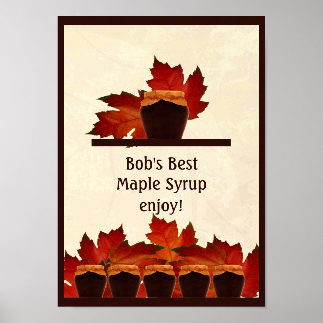 Maple Syrup Country Kitchen Poster (Front)