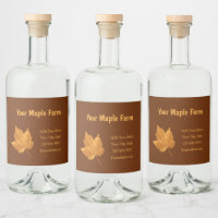 Maple Syrup Farm Amber Yellow Brown Country Rustic
