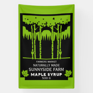 Maple Syrup Farmers Market Banner