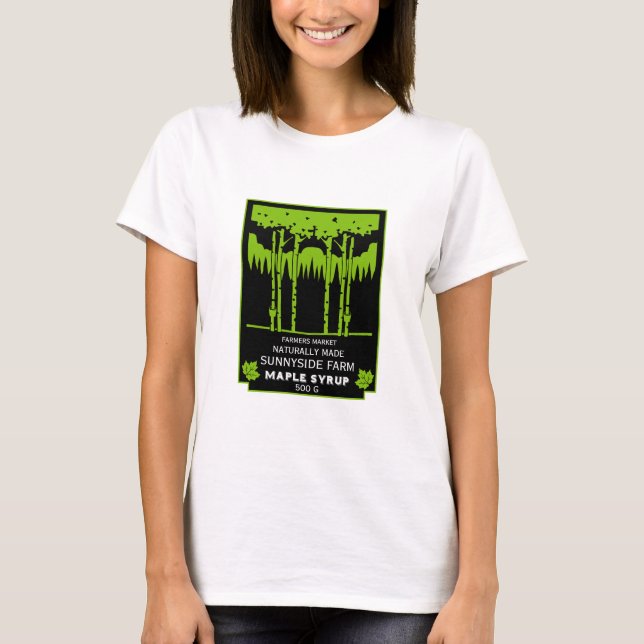 Maple Syrup Farmers Market T-Shirt (Front)