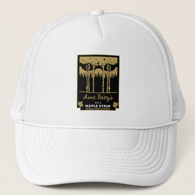 Maple Syrup Farmers Market Trucker Hat (Front)