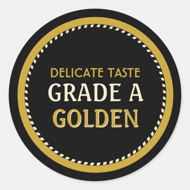 Maple Syrup Grade A Golden Black Gold Label (Front)