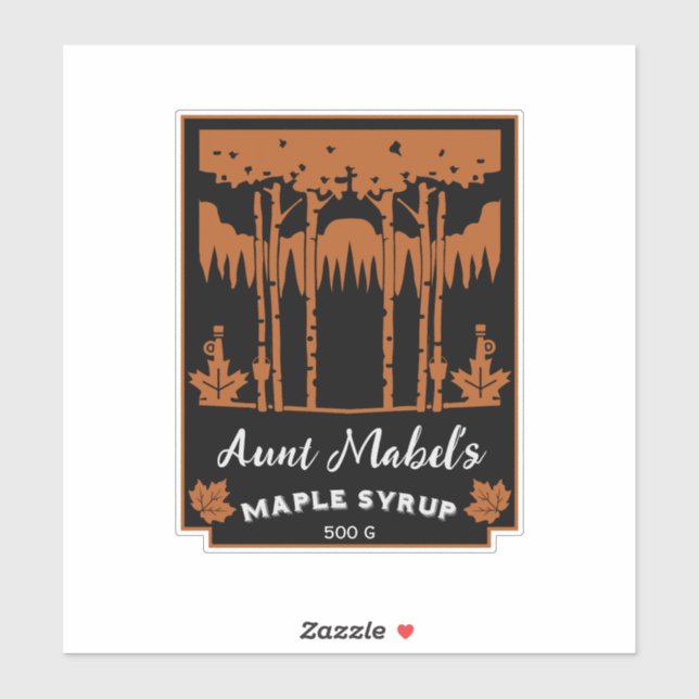 Maple Syrup Home Made Editable (Sheet)