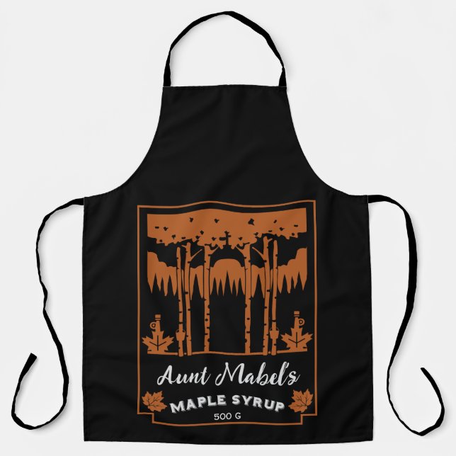 Maple Syrup Home Made Editable Apron (Front)