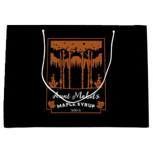 Maple Syrup Home Made Editable Large Gift Bag