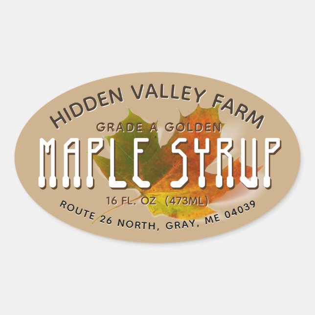 Maple Syrup Label (Front)