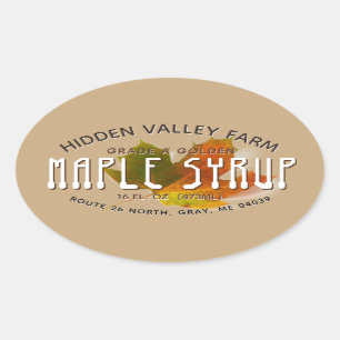 Maple Syrup Label