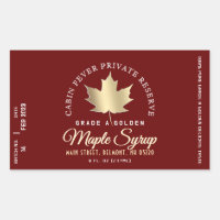 Maple Syrup Label Circular Logo (Batch and Date)