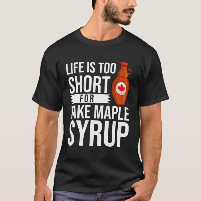 Maple Syrup  Maple Tree Tapping Canada T-Shirt (Front)