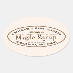 Maple Syrup New Grades Checklist Label Ivory