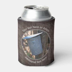Maple Syrup Sap Bucket Nature Personalized Can Cooler