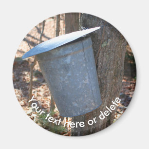 Maple Syrup Sap Bucket Nature Personalized Magnet