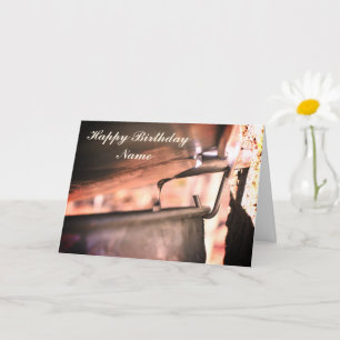 Maple Syrup Sap Running Personalized Birthday Card