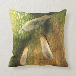 Maple Tree Helicopters On Cedar Throw Pillow
