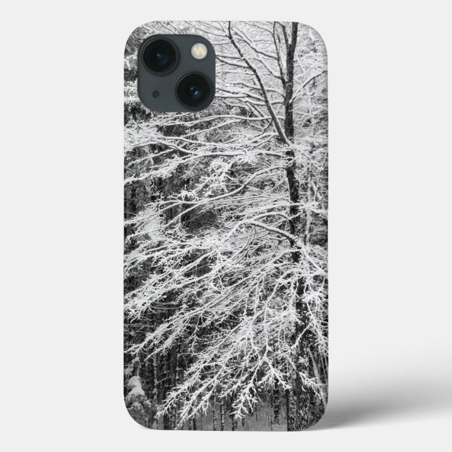 Maple Tree Outlined In Snow Case-Mate iPhone Case (Back)