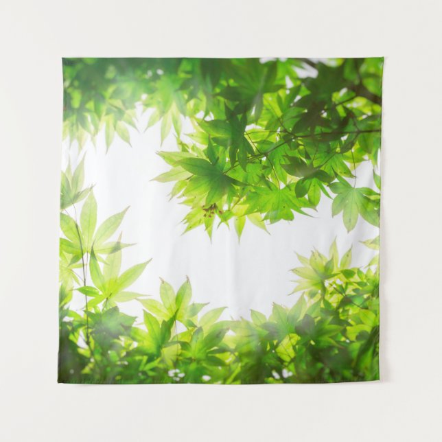 Maple tree tree leaf twig texture tapestry (Front)