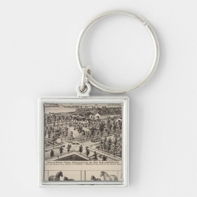 Maple Wood Farm, Kansas Keychain (Front)