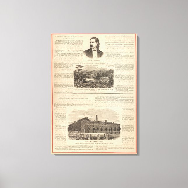 Maplewood Music Seminary for Ladies Canvas Print (Front)