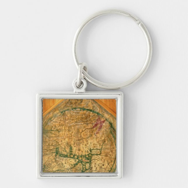 Mappa Mundi, c.1290 Keychain (Front)