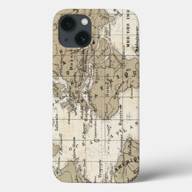 Mappemonde Case-Mate iPhone Case (Back)