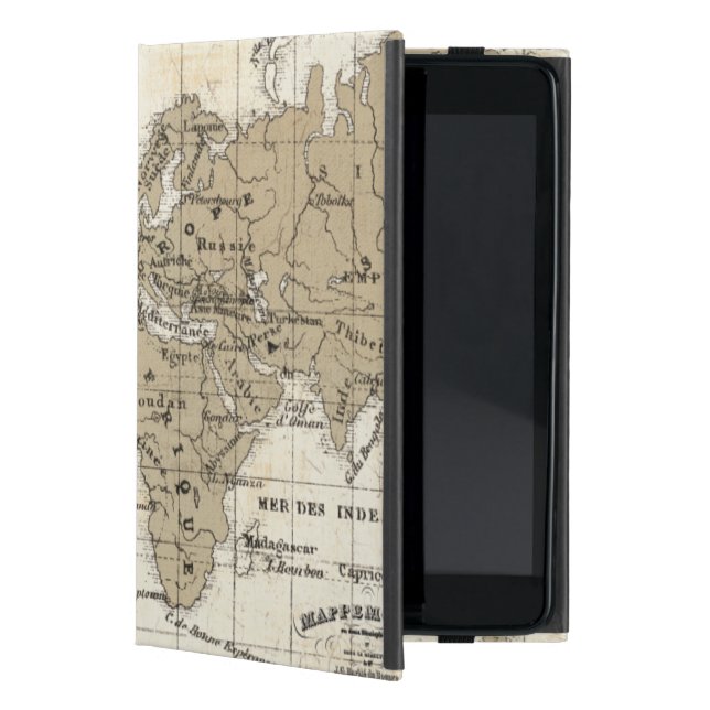 Mappemonde iPad Mini Cover (Front)