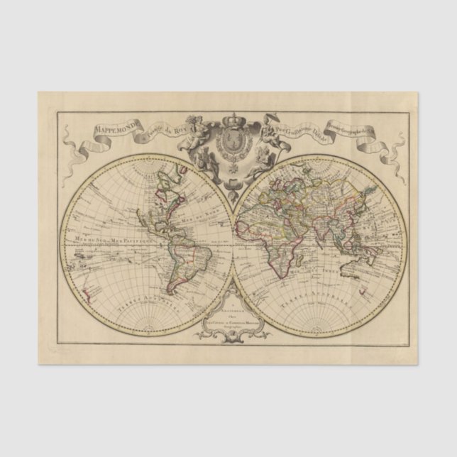 Mappemonde Tissue Paper (Front)