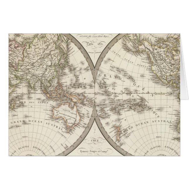 Mappemonde - World Map (Front Horizontal)
