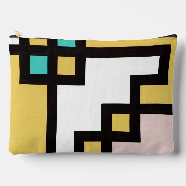 mapper #4 Porch Abstract Graphic Modern Accessory Pouch (Front)