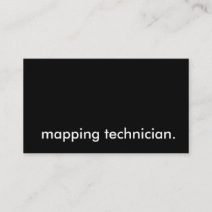 mapping technician. business card