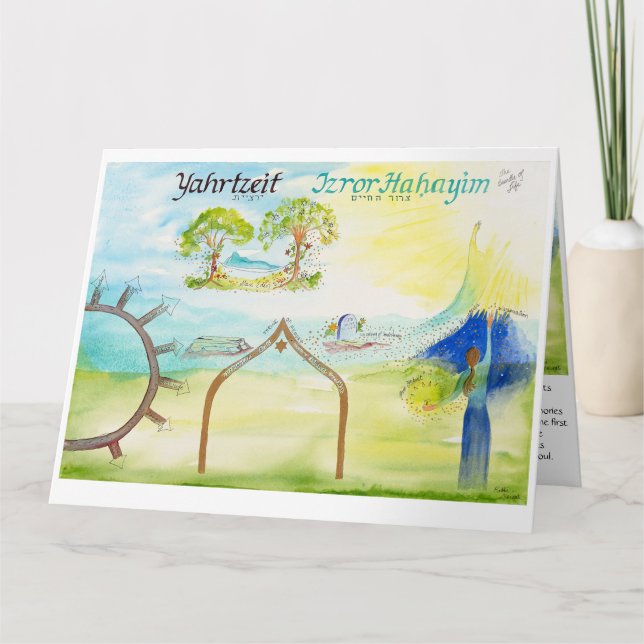 Mapping the Journey; Yahrzeit Card (Front)