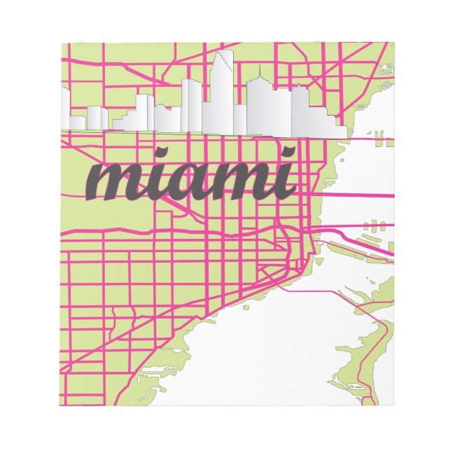 maps Miami Notepad (Front)