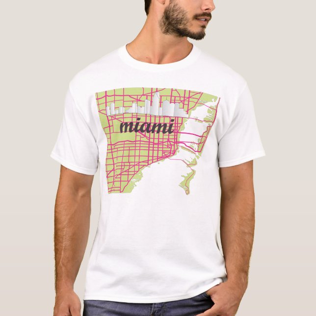 maps Miami T-Shirt (Front)