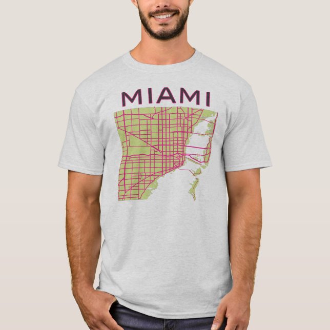 maps Miami T-Shirt (Front)