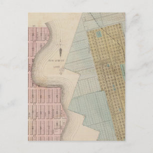 Maps of New Auburn, Minnesota Postcard