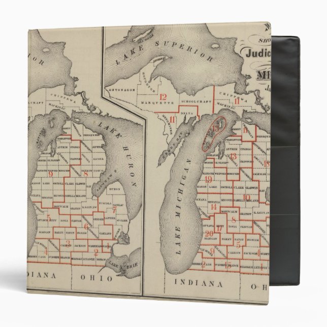 Maps showing the congressional districts binder (Front/Inside)