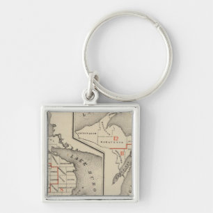 Maps showing the congressional districts keychain